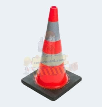 750mm PVC交通锥黑色底座3.2kg