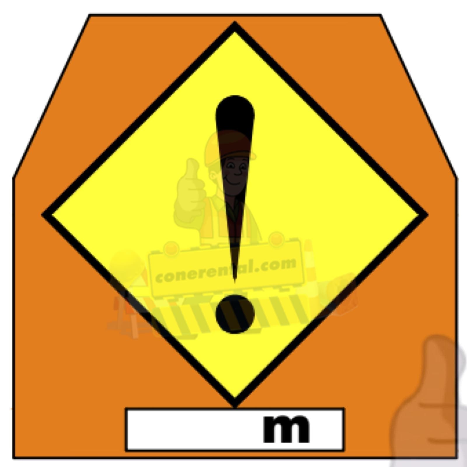 DANGER / AWAS — JKR临时道路施工告示牌, 马来西亚。 危险。Awas 是马来语,意为小心或警告。