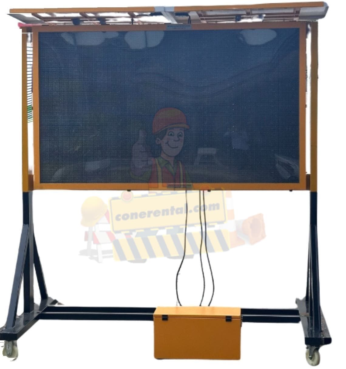 Portable Variable Message Sign (PVMS) — temporary traffic equipment for rent in Malaysia, Cone Rental