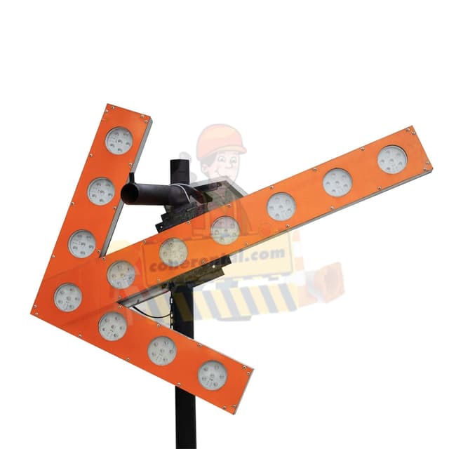 Solar Powered Flashing Arrow STD Spec — temporary traffic equipment for rent in Malaysia, Cone Rental