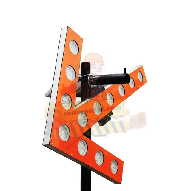 Solar Powered Flashing Arrow STD Spec — temporary traffic equipment for rent in Malaysia, Cone Rental