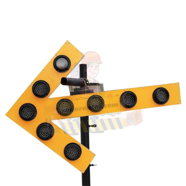 Solar Powered Flashing Arrow STD Spec — temporary traffic equipment for rent in Malaysia, Cone Rental