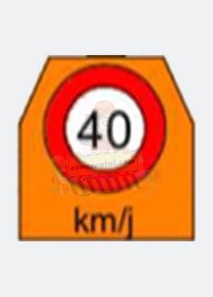 限速20–80 km/j告示牌(公路规格)